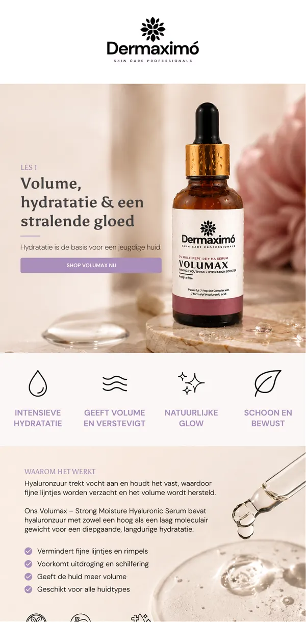 Dermaximo email design